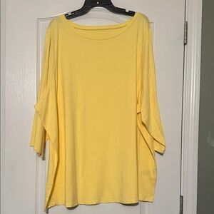 Belle by Kim Gravel Yellow Women's Top Size 4X
